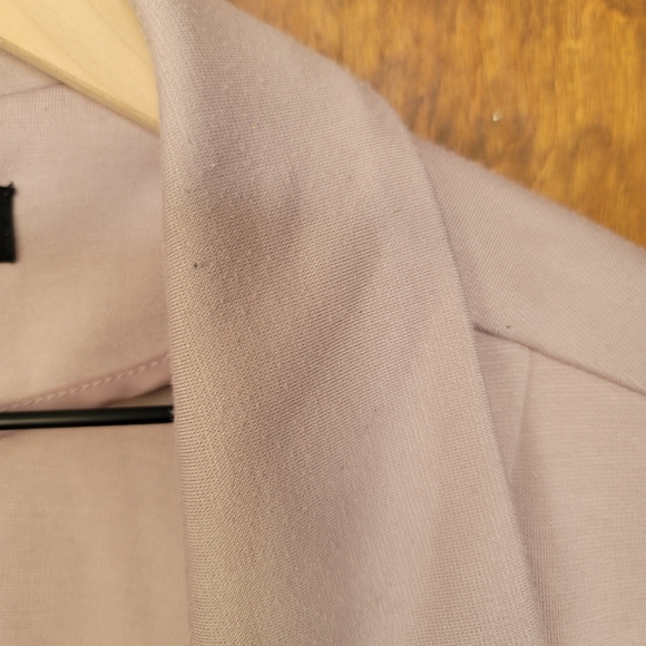 Stoosh dusty pink unlined one button tunic length stretch blazer vented XL - Picture 4 of 7